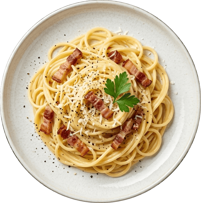 Spaghetti carbonara (سباغيتتي كاربونارا)